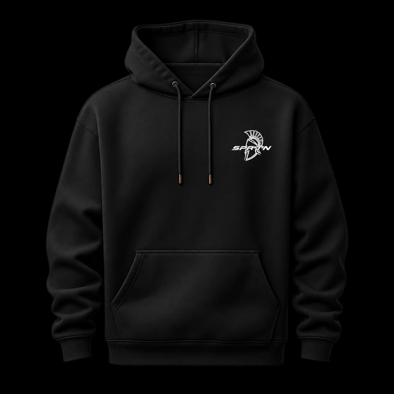 A black SPRTN hoodie.